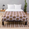 Damon Salvatore plush blanket with vampire and mystic falls inspired design
