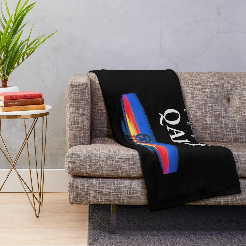 Damso Qalf plush blanket featuring rap music and hip hop inspired design