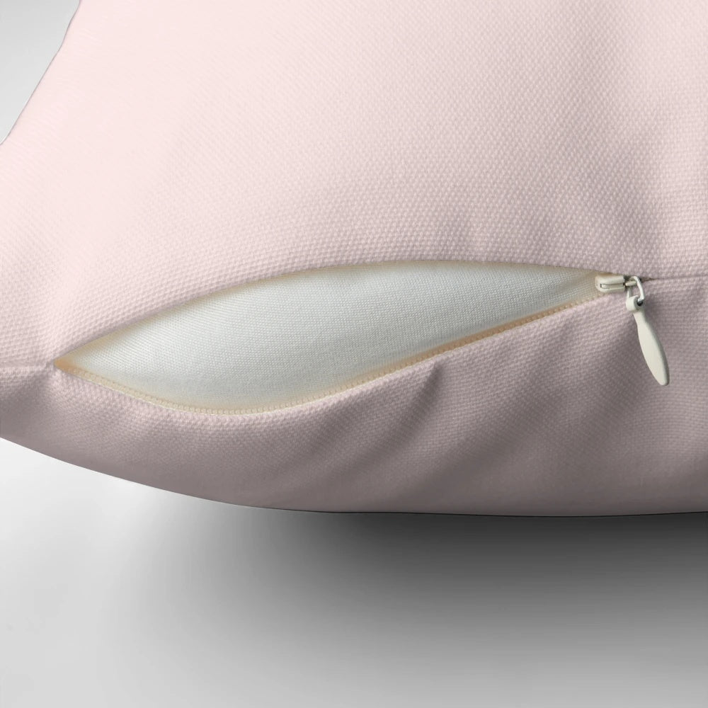 A stylish pink pillow featuring a bold "Dancing Queen" text in black block letters, perfect for ABBA and music lovers.