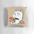 Dandadan anime-themed lucky granny pillow with cute cat design