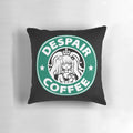 Danganronpa Despair Coffee Pillow featuring Junko Enoshima and Monokuma characters