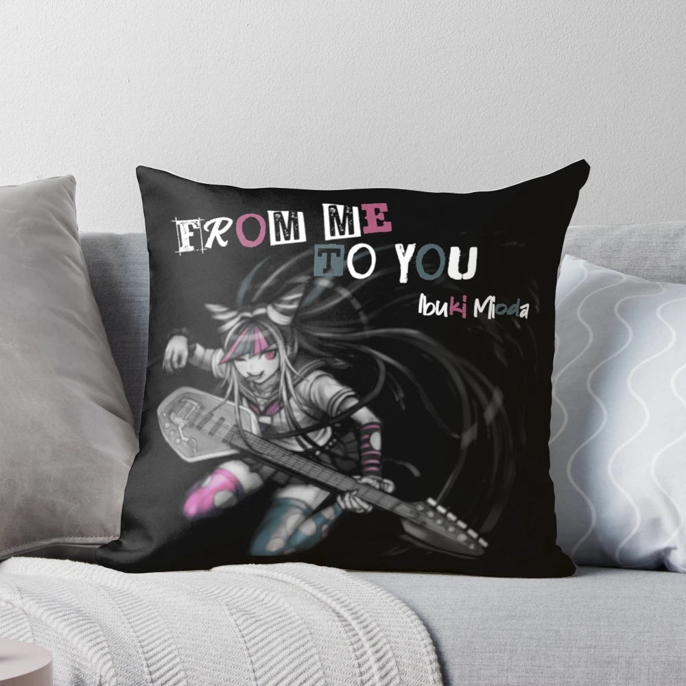 Danganronpa Ibuki Mioda Anime Inspired Decorative Pillow