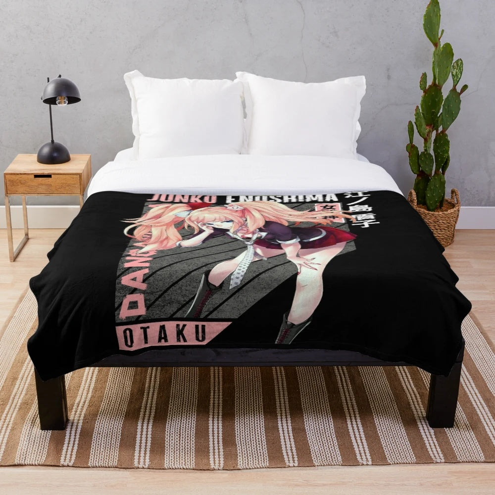 Danganronpa Junko Enoshima inspired plush blanket