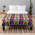 Danger Force Squad inspired plush blanket featuring the main characters