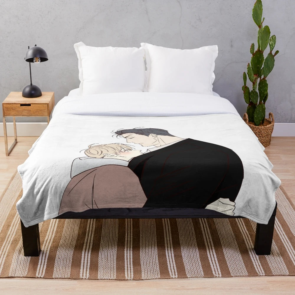 Plush blanket inspired by the popular anime and manga "Dangerous Convenience Store