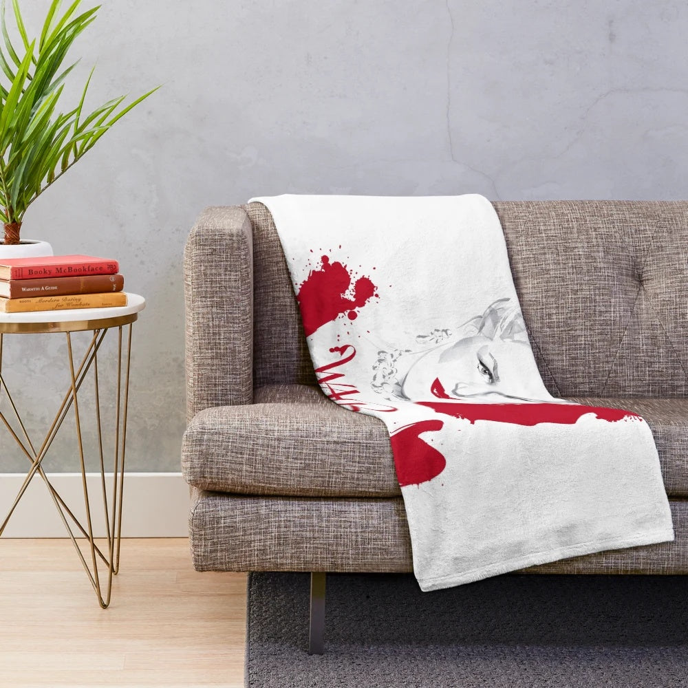 Dangerous Plush Blanket featuring art inspired by classic Hollywood movie