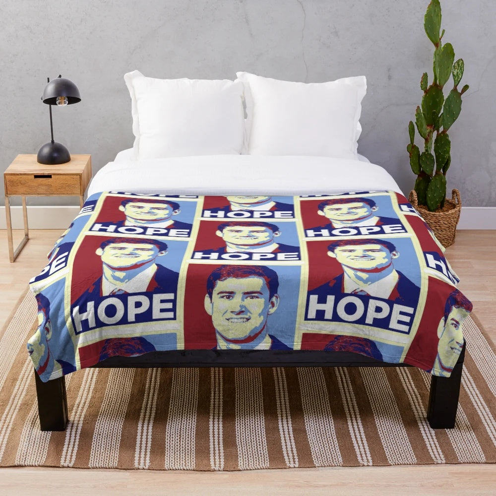 Daniel Jones inspired New York football plush blanket for sports fans