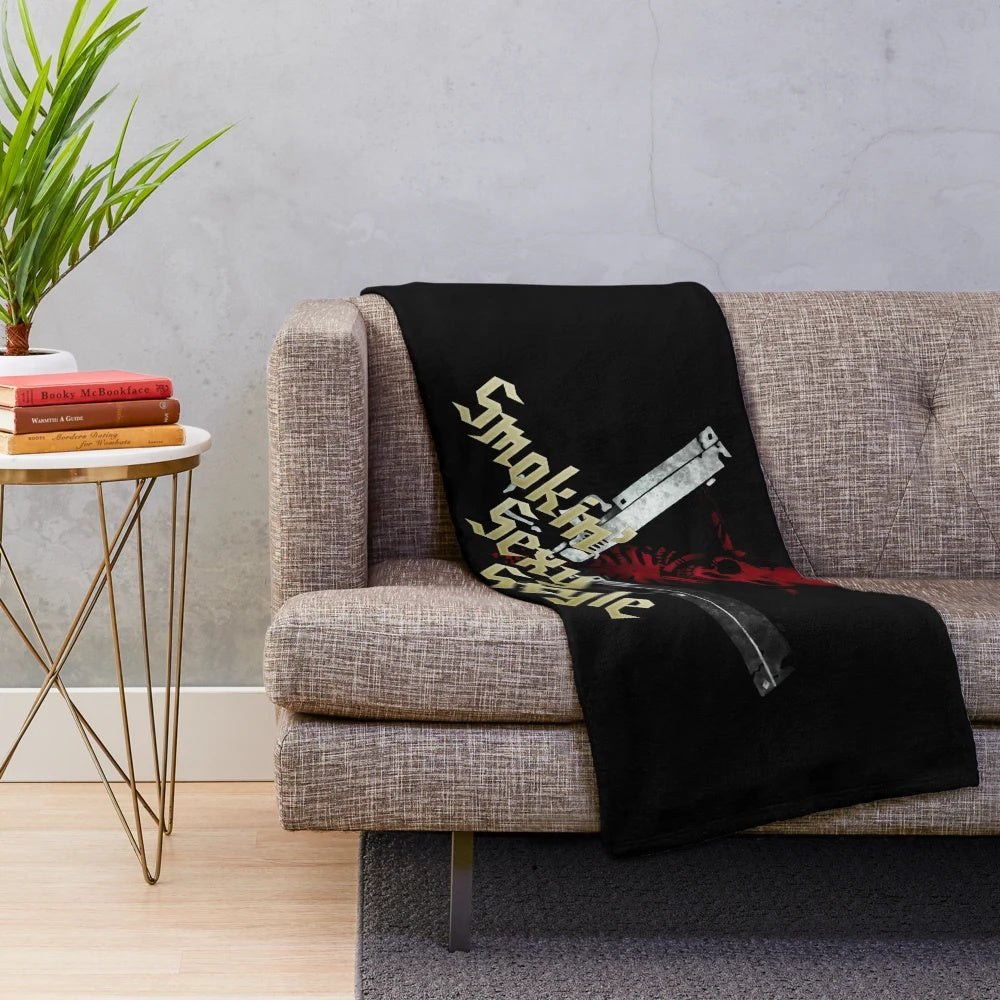Dante inspired Devil May Cry 5 plush blanket with smokin sexy style design