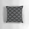 Dark patterned pillow with beetle design, perfect for gothic and occult-inspired home decor.