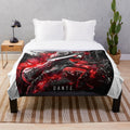 Dark plush blanket featuring Dante from the Devil May Cry video game series