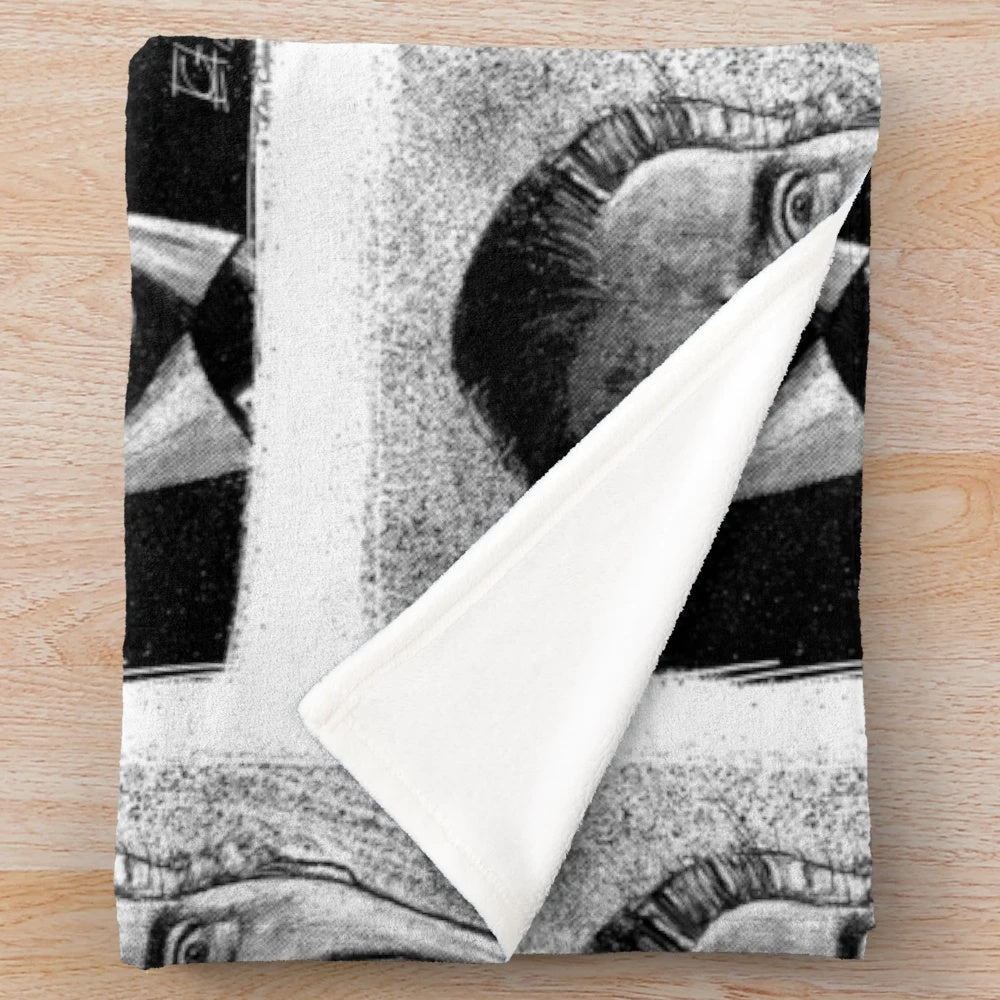 Plush Dracula-themed blanket inspired by Christopher Lee's iconic performance