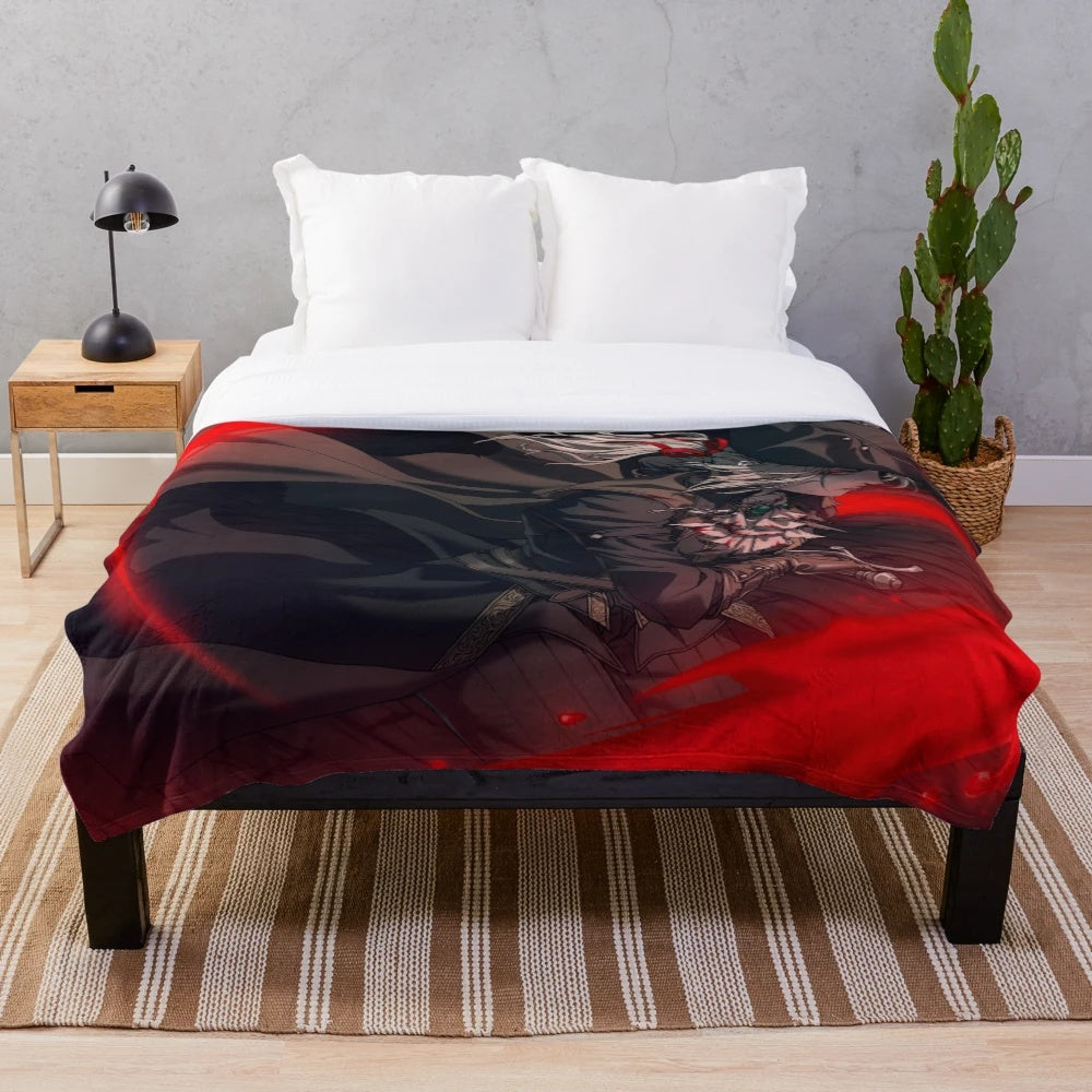 Lady Maria Plush Blanket - Bloodborne Themed Soft Throw Blanket