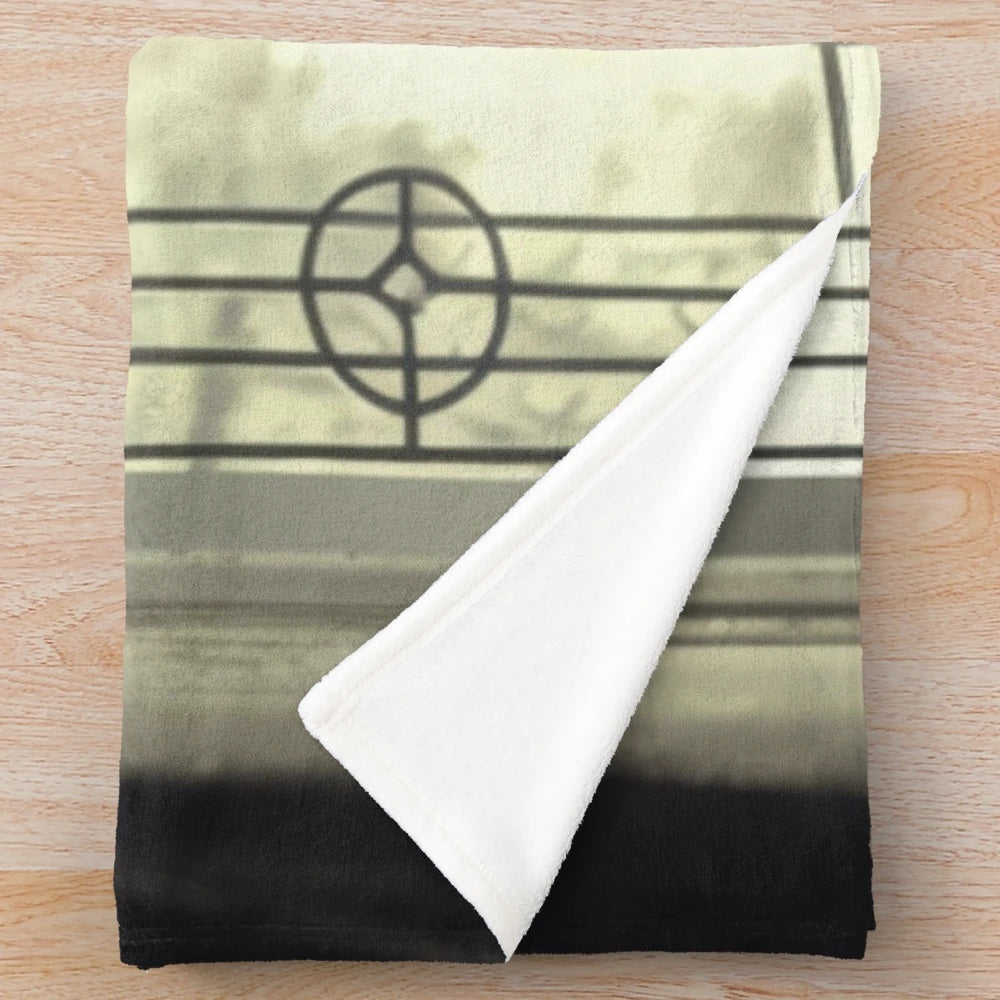 Dark fantasy plush blanket featuring a demon nun character