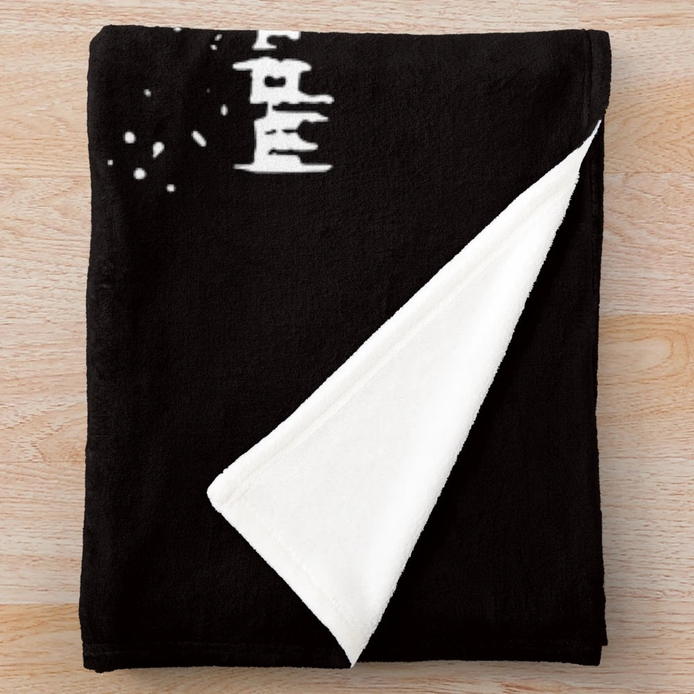 Dark goth metal plush blanket featuring Chris Motionless from the band Motionless in White