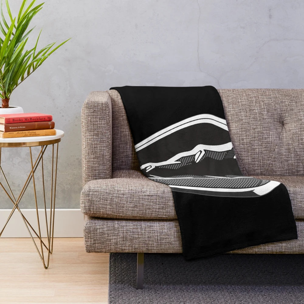 Dark Horse Mustang Inspired Plush Blanket