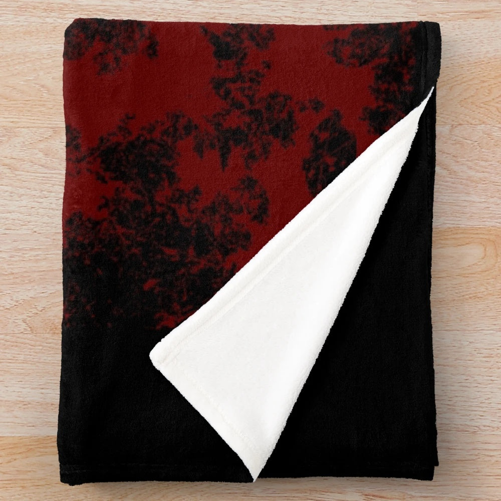 Dark Knight inspired fantasy plush blanket with claymore sword design
