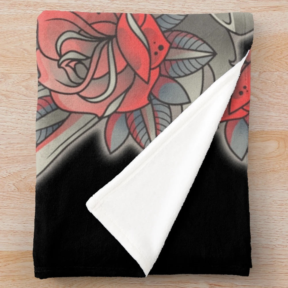 Dark Souls inspired plush blanket featuring the Ashen One character