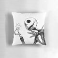 Dark-themed Jack Skellington pillow from the classic Tim Burton animation "The Nightmare Before Christmas"