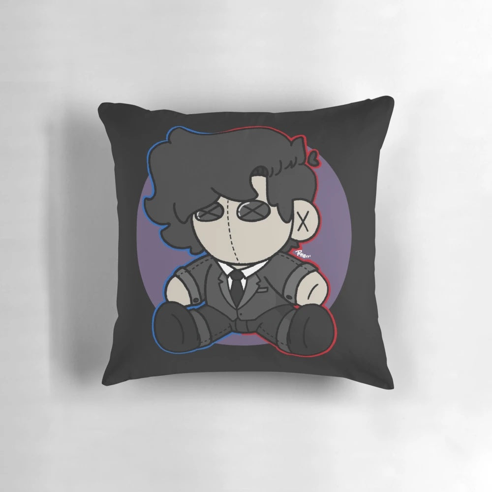 Cozy and soft Darkiplier pillow featuring the popular YouTube personality Markiplier