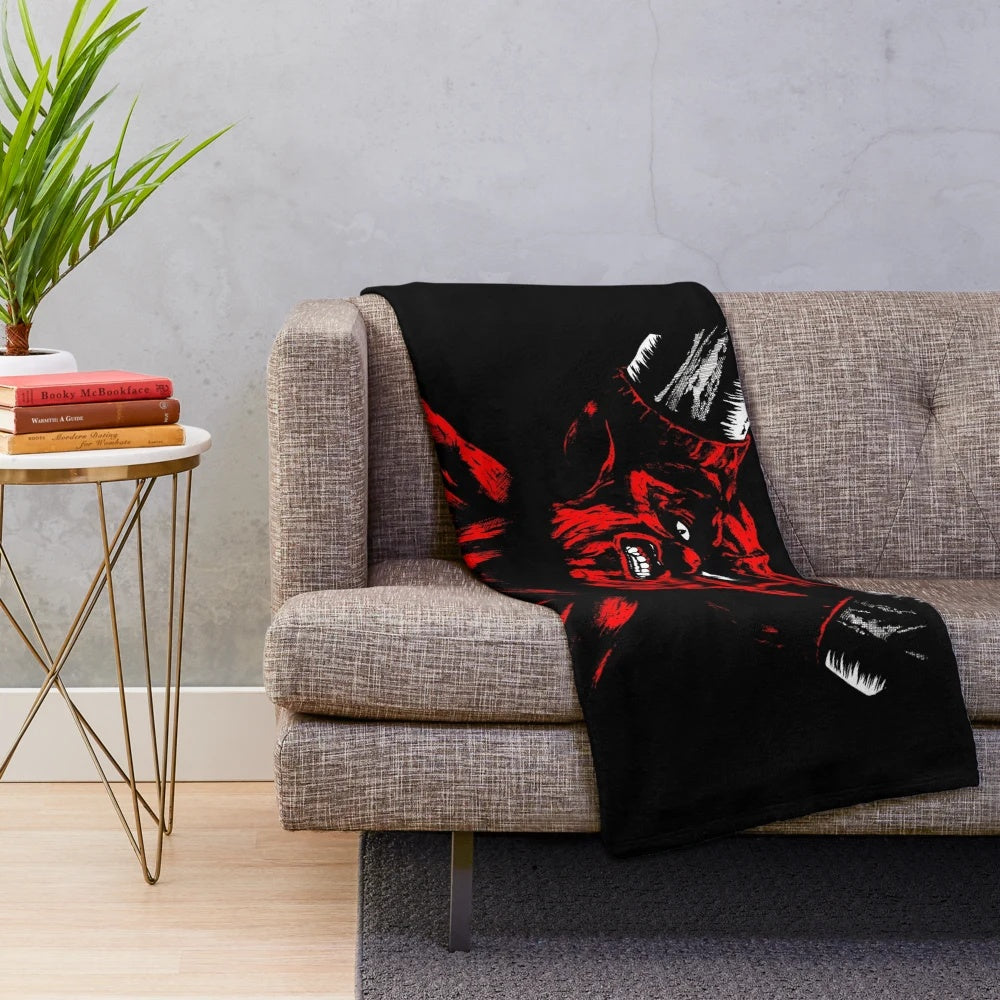 Darkness-Inspired Plush Blanket featuring dark fantasy and supernatural elements