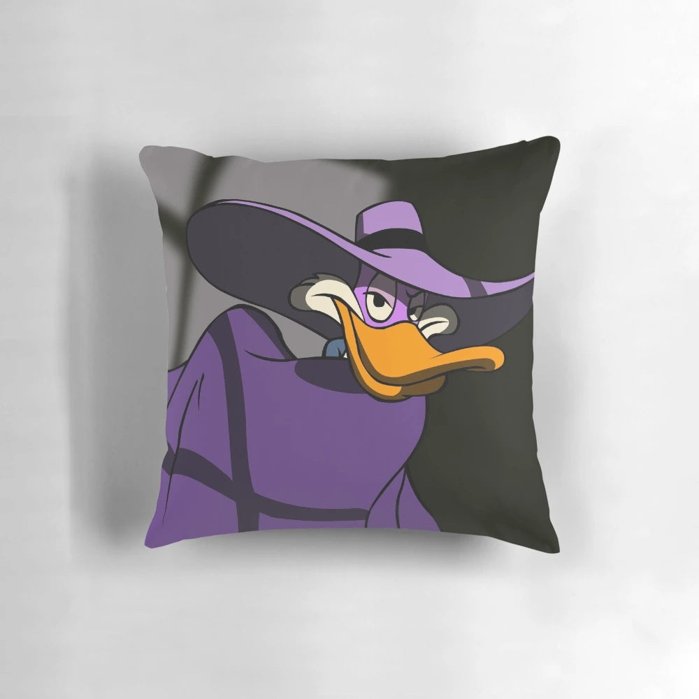 Darkwing Duck Pillow - Celebrate the iconic 90s cartoon character with this high-quality, soft and cozy pillow.