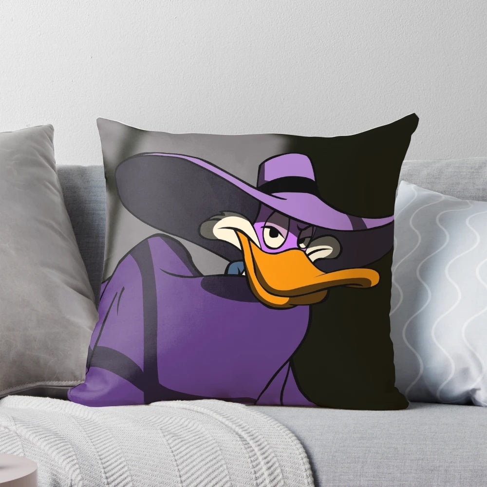 Darkwing Duck Pillow - Celebrate the iconic 90s cartoon character with this high-quality, soft and cozy pillow.
