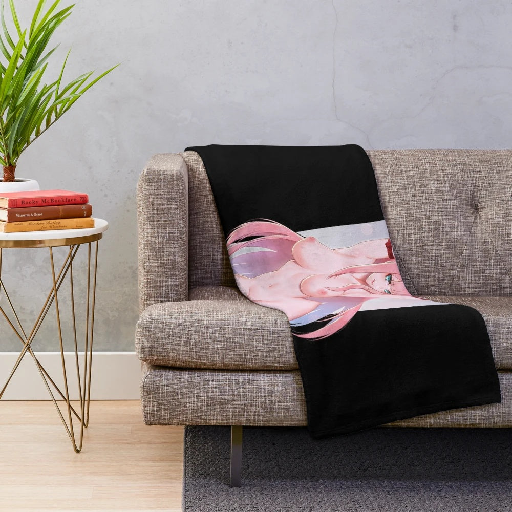 Darling in the Franxx Zero Two Anime Plush Blanket