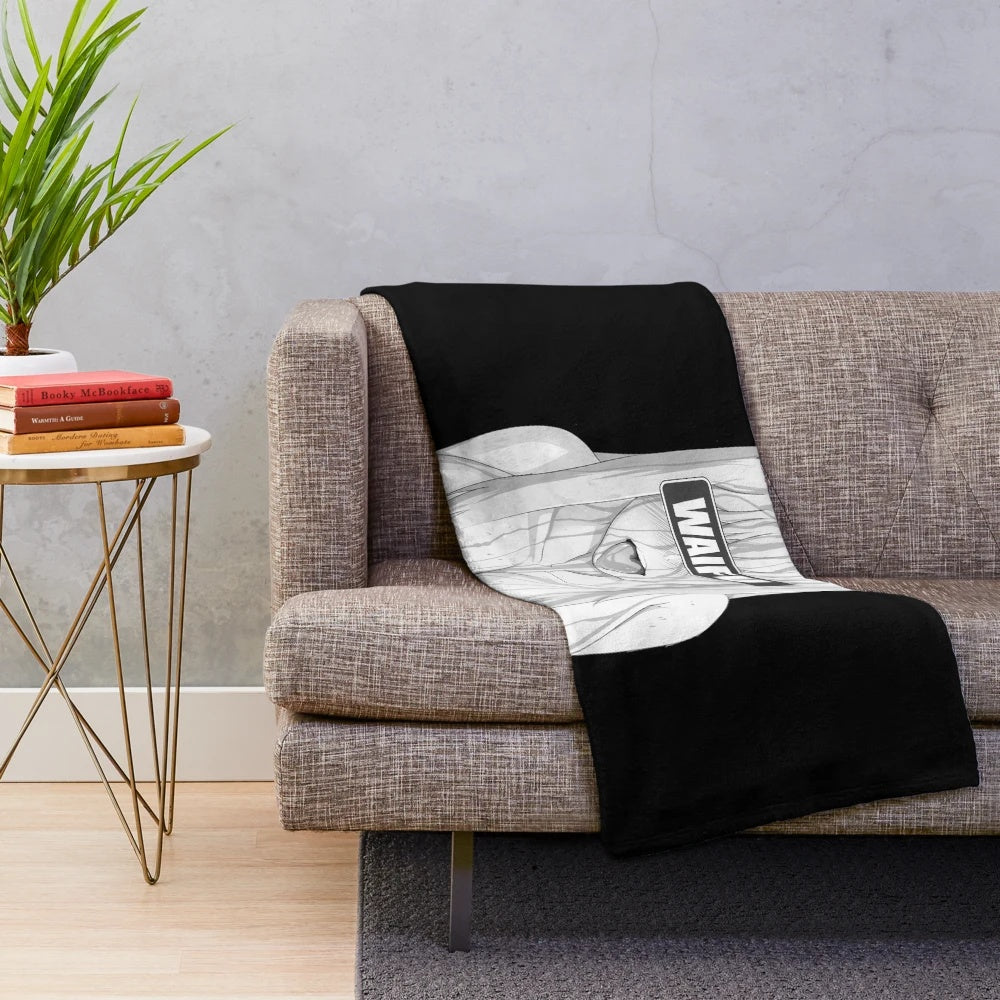 Anime plush blanket featuring Zero Two from Darling in the Franxx
