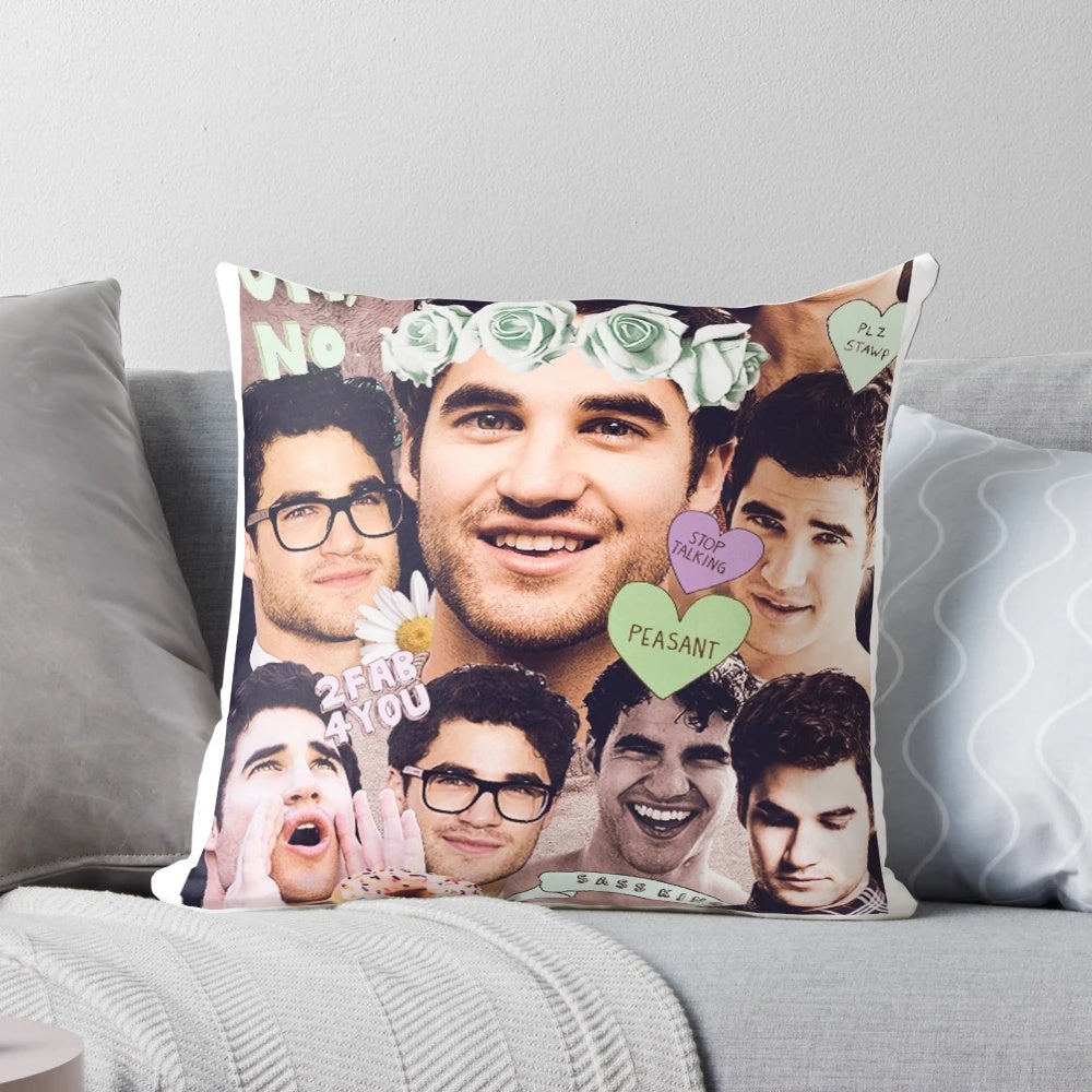 Darren Criss Pillow - A Soft and Cozy Pillow Featuring the Glee Star