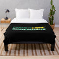 Dart-themed plush blanket with darts and dartboard design