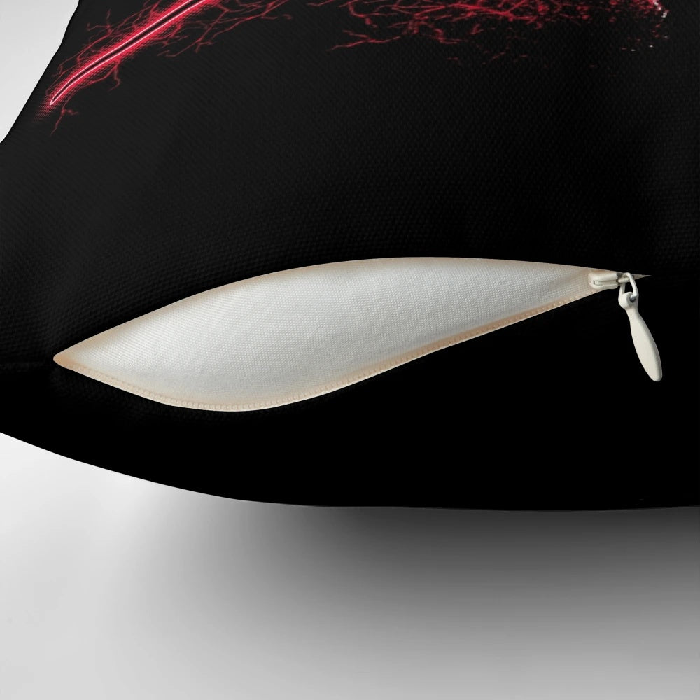 Darth Maul silhouette glow-in-the-dark pillow