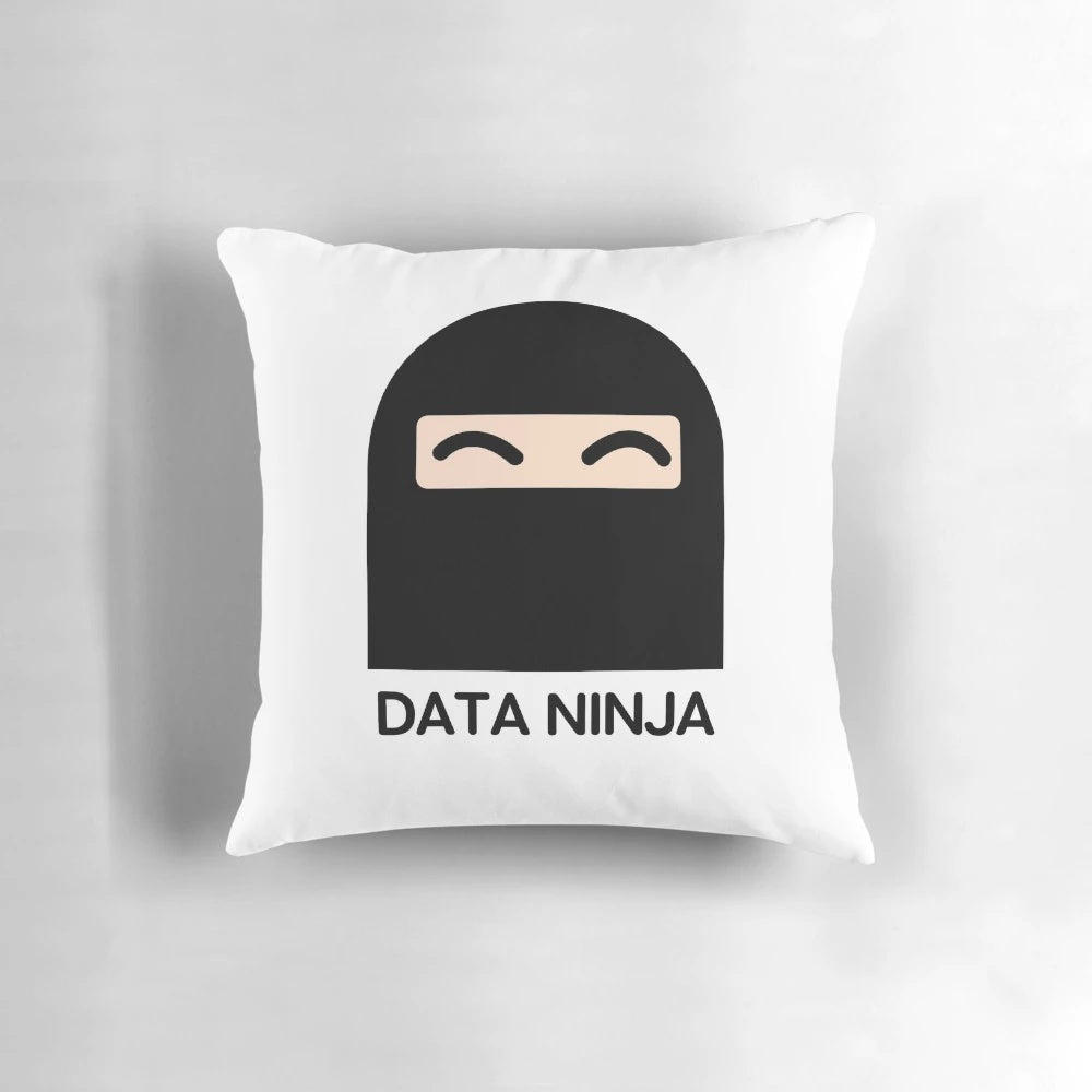 Data Ninja Pillow - Comfortable Pillow Featuring Data Science Themes