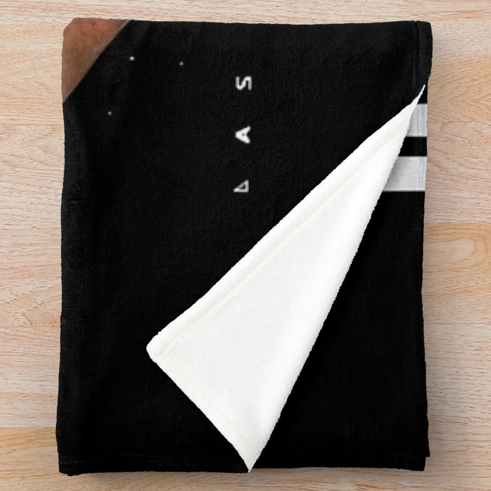 Davante Adams Inspired Plush Blanket with Raiders Vintage Design