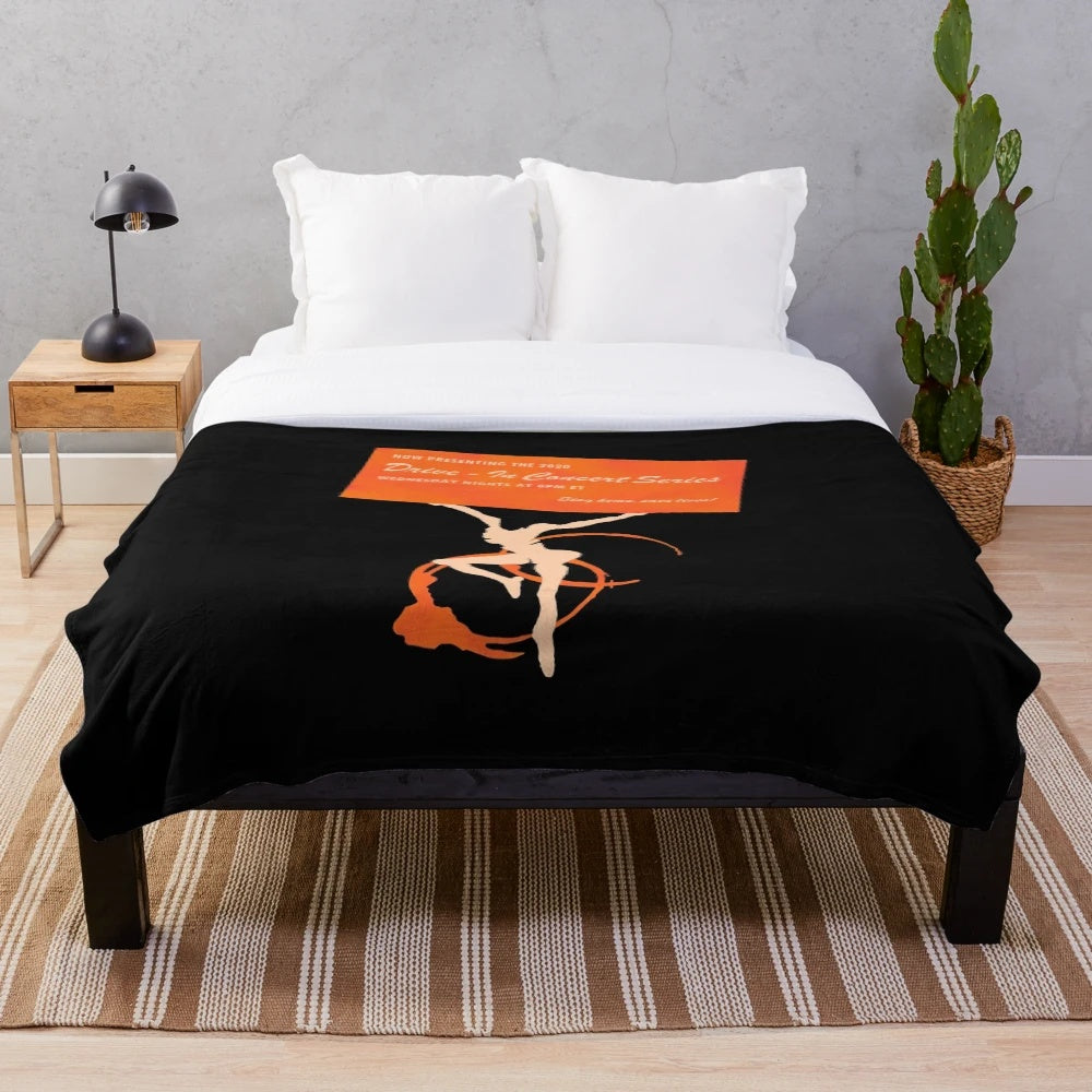 Dave Matthews Band Coronavirus Plush Blanket with Fire Dancer Design