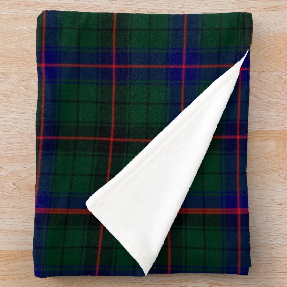 Davidson clan tartan plush blanket