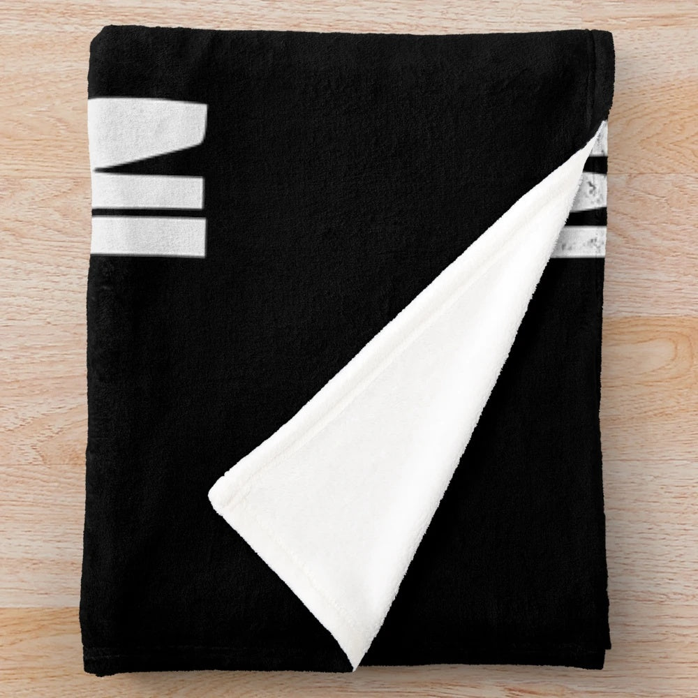 Plush blanket with daytrader, trader, and stock market design