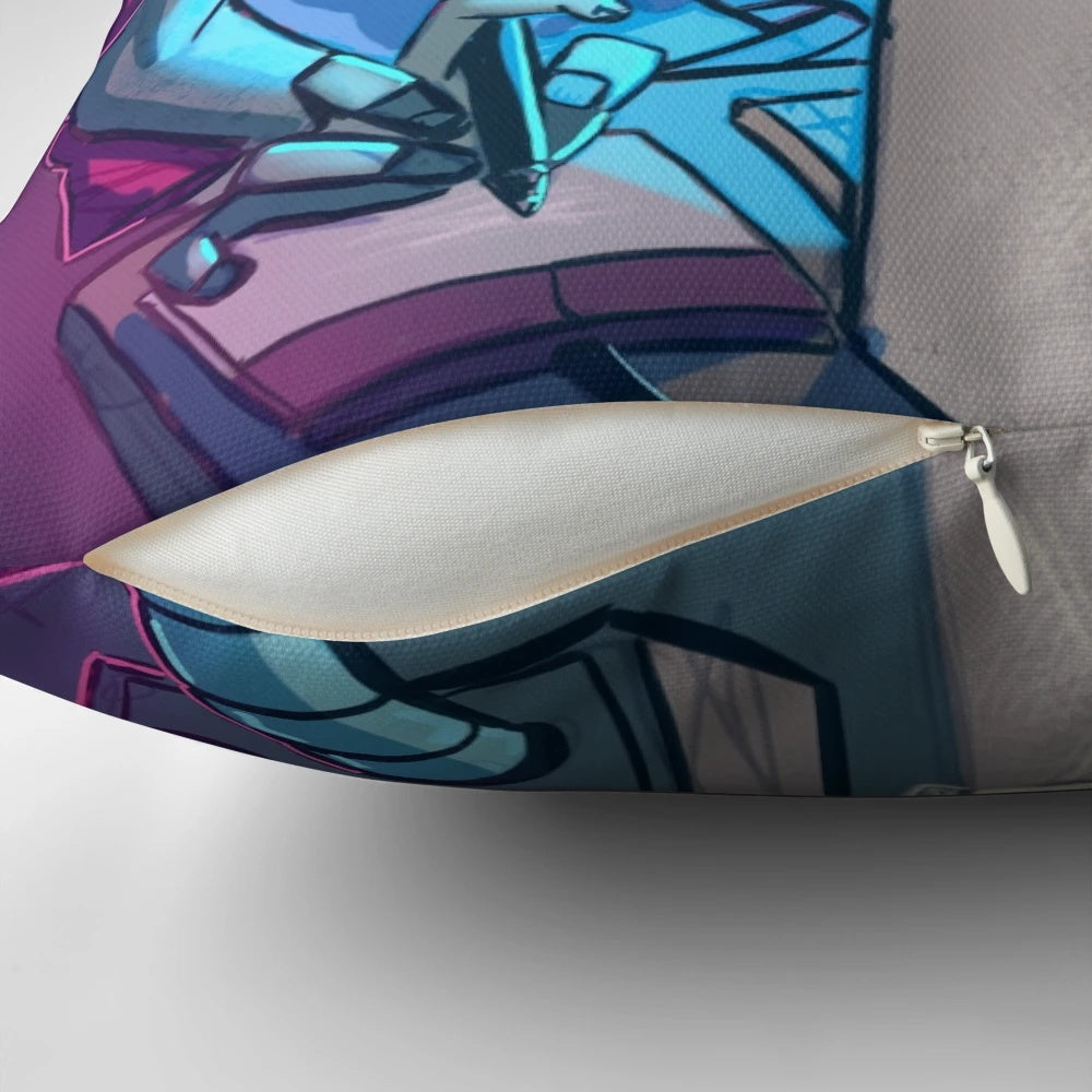 Deadline Zombie Pillow - Spooky conceptual pillow design with a horror theme