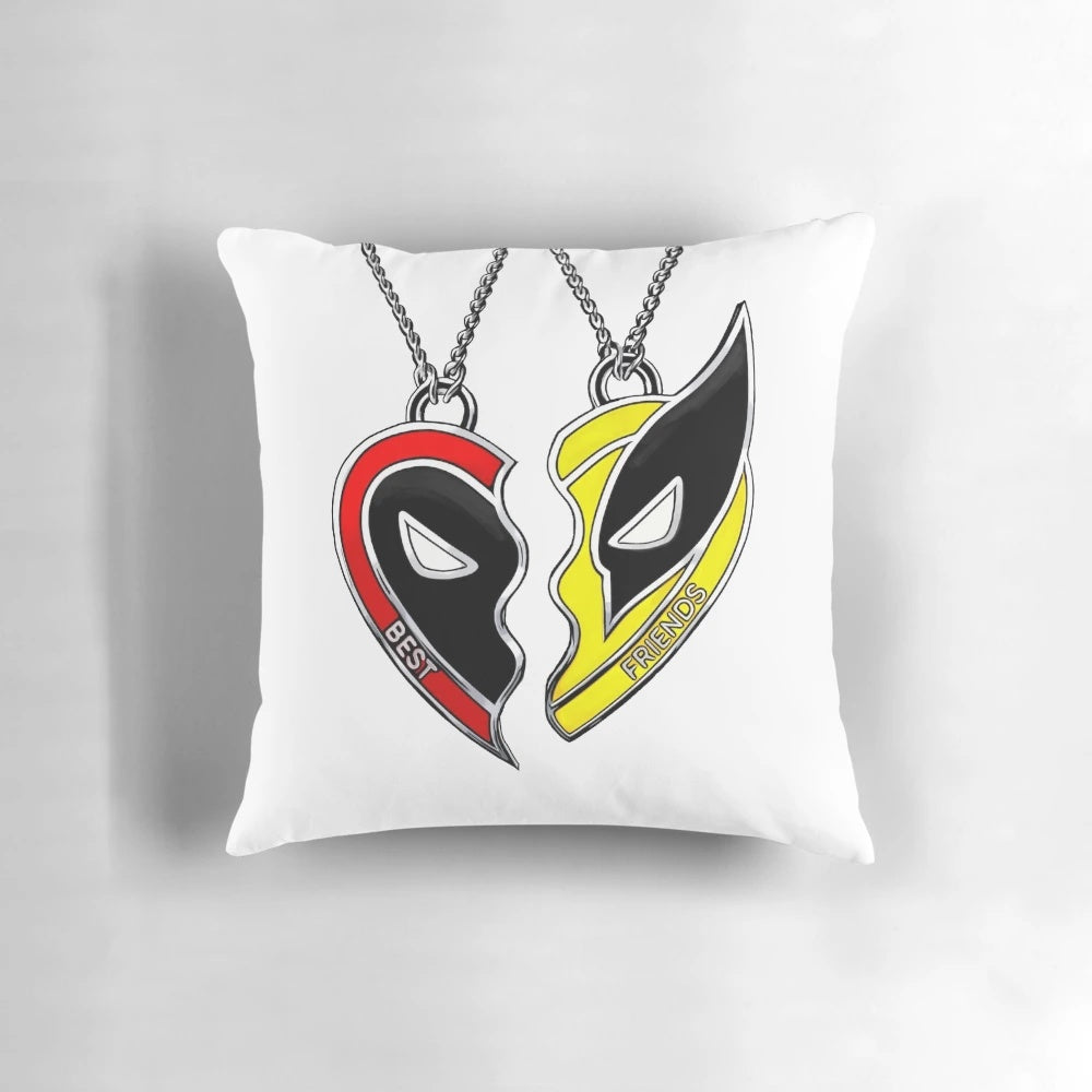 Deadpool and Wolverine Best Friends Superhero Necklace