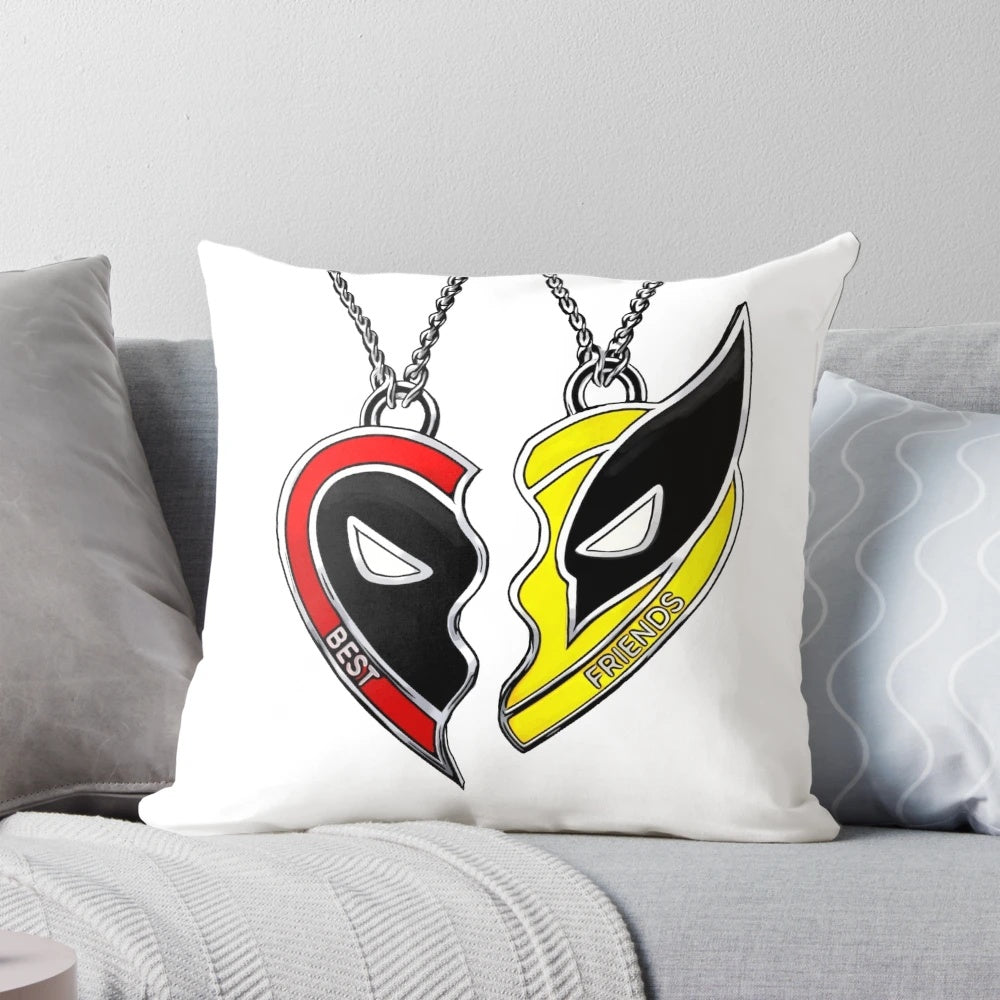 Deadpool and Wolverine Best Friends Superhero Necklace