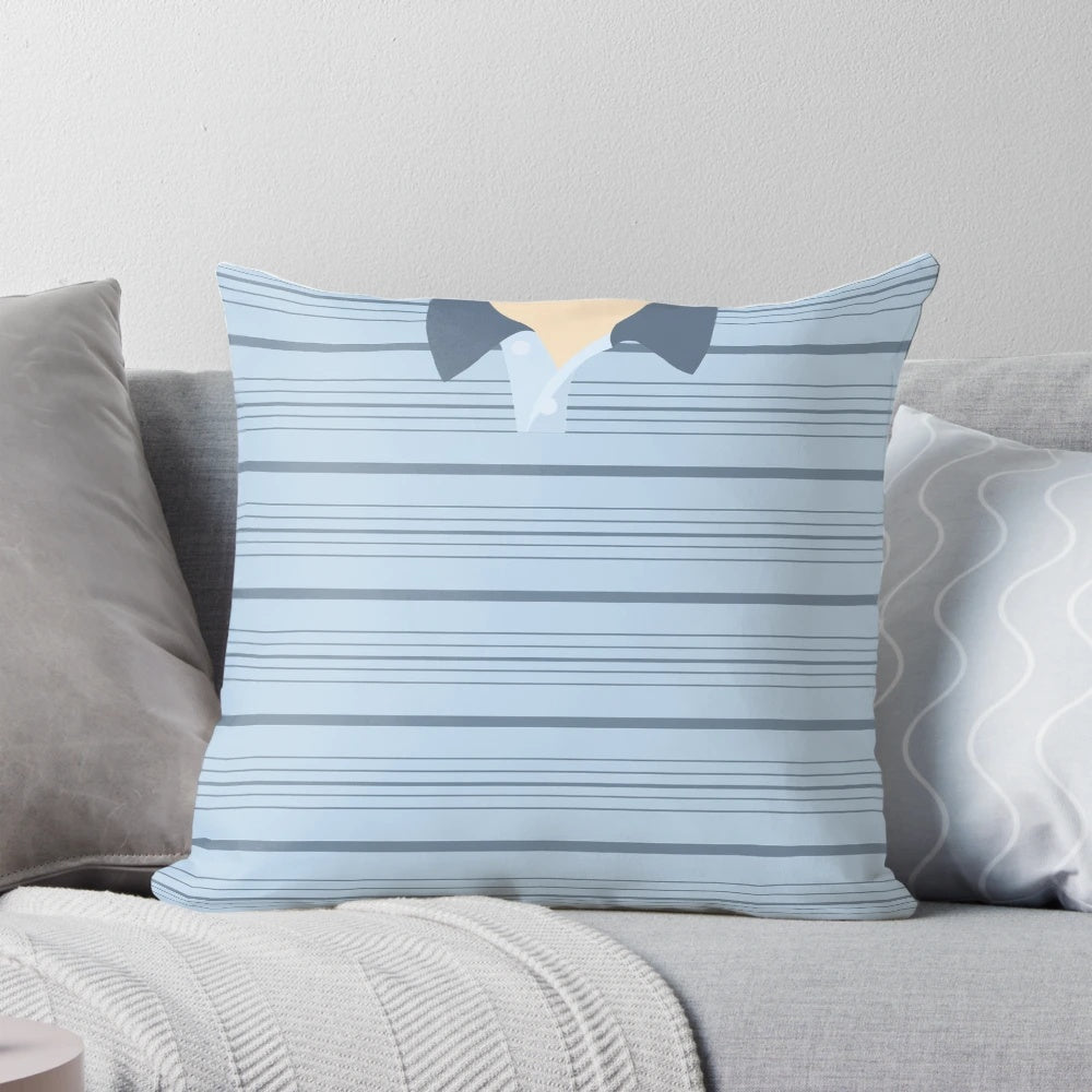 A plush pillow design inspired by the Broadway musical Dear Evan Hansen, featuring the show's logo and character elements.