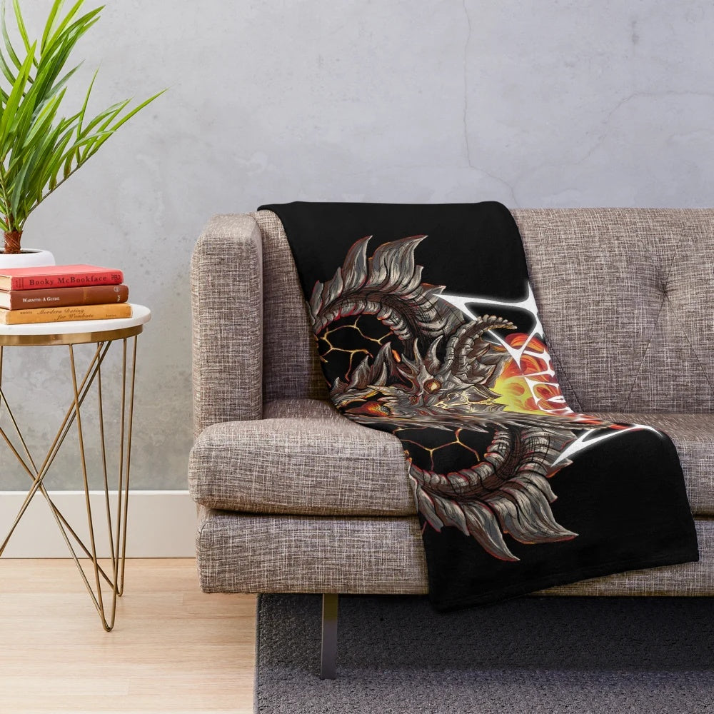Death Metal Balrog Plush Blanket - Fantasy Demon King Inspired Design