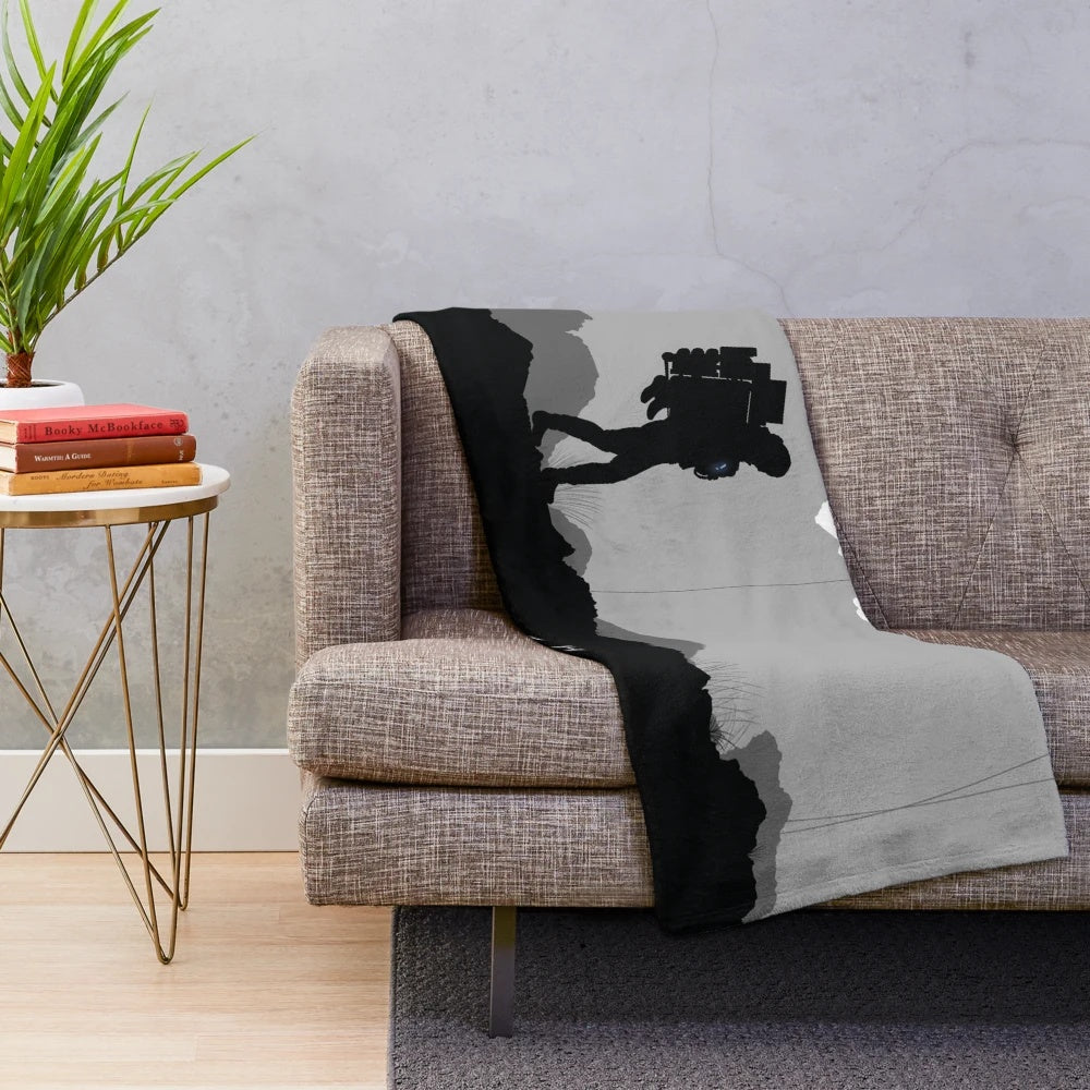 Death Stranding inspired plush blanket - comfortable gaming accessory