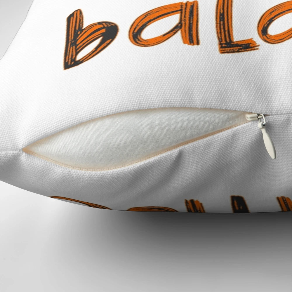 Debit credit report balance accounting pillow with calculator and numbers