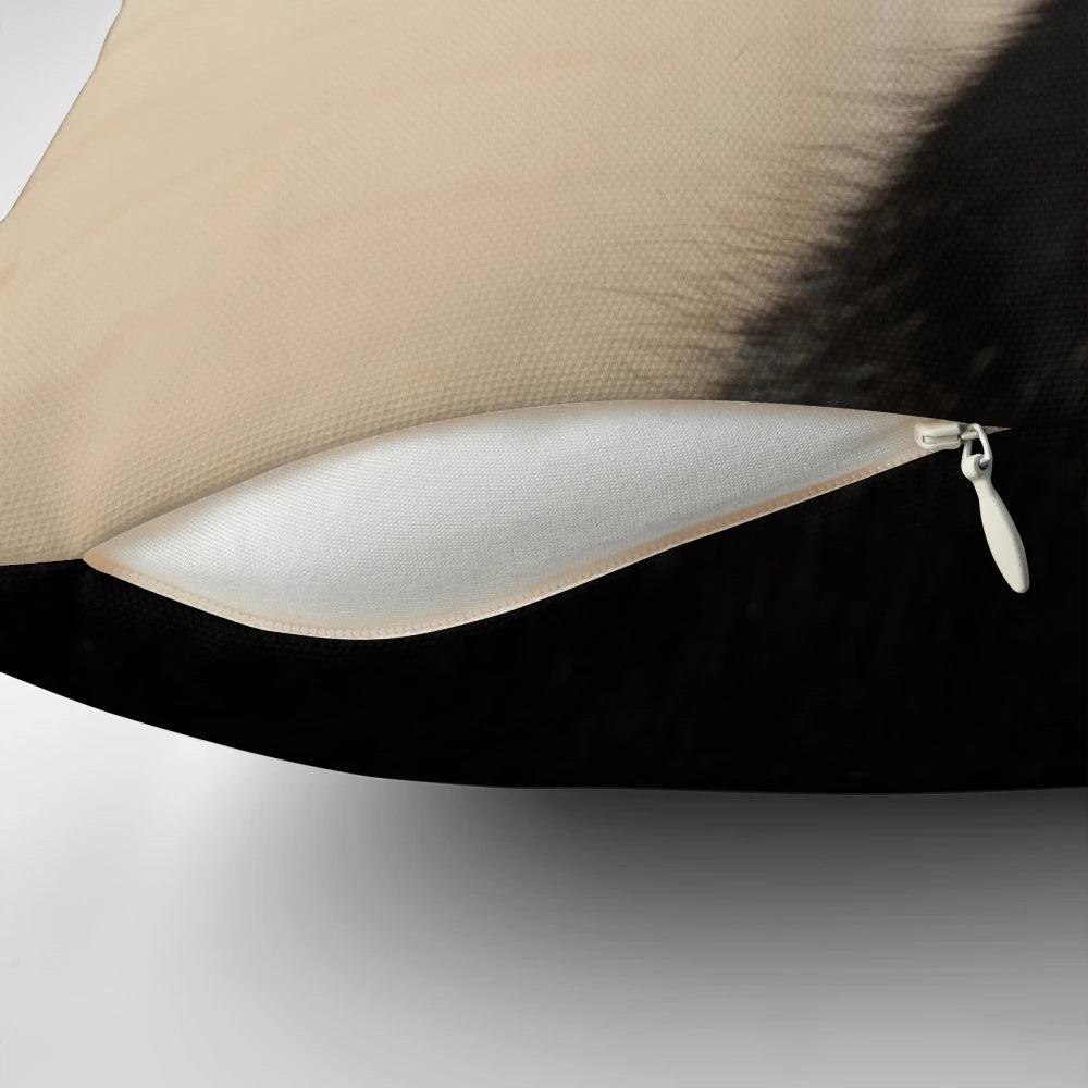 Decorative black cat pillow for cozy home decor