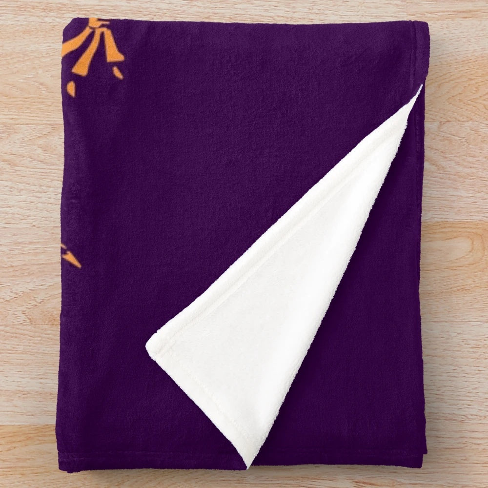 Plush blanket featuring a decorative Byzantine-inspired double-headed eagle symbol