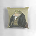A decorative throw pillow featuring the popular "Colonel Toad" and "Sir Toad" meme characters.
