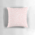 Coral leopard print decorative throw pillow