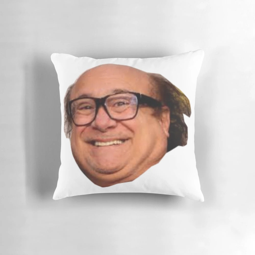 Decorative Danny DeVito pillow, a unique pop culture accent for your home