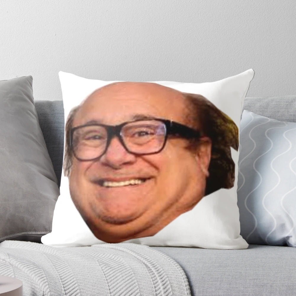 Decorative Danny DeVito pillow, a unique pop culture accent for your home