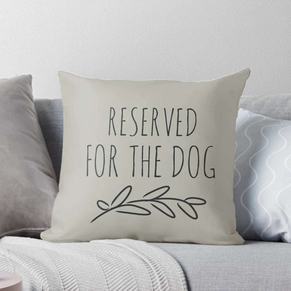 Grey decorative dog bed pillow